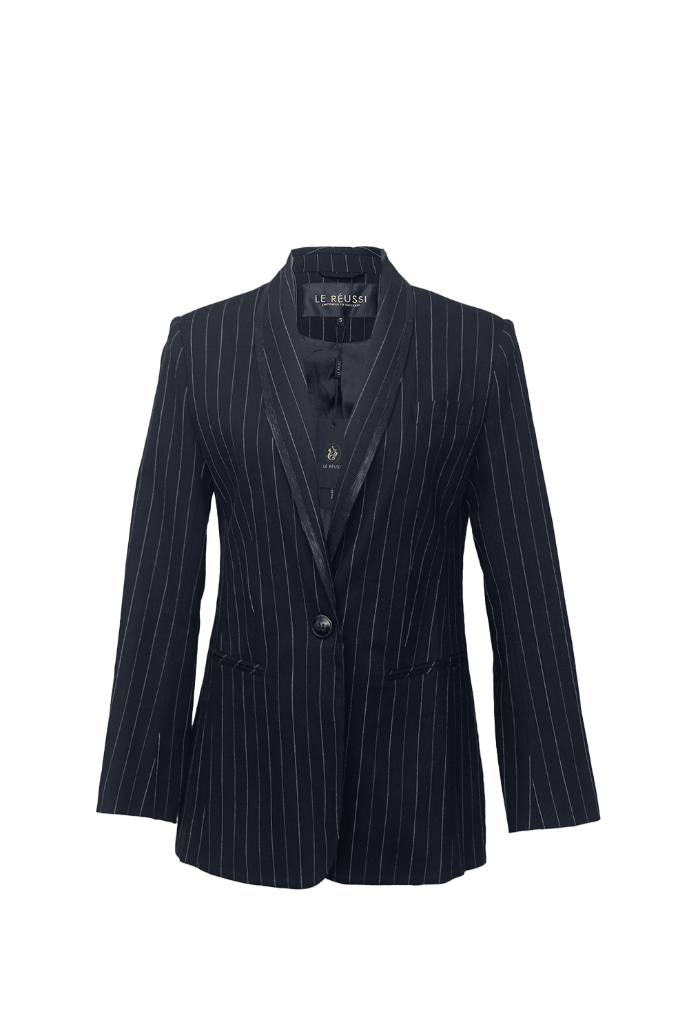Black Pinstripes Blazer – Pinstripe Blazer, Formal Jacket